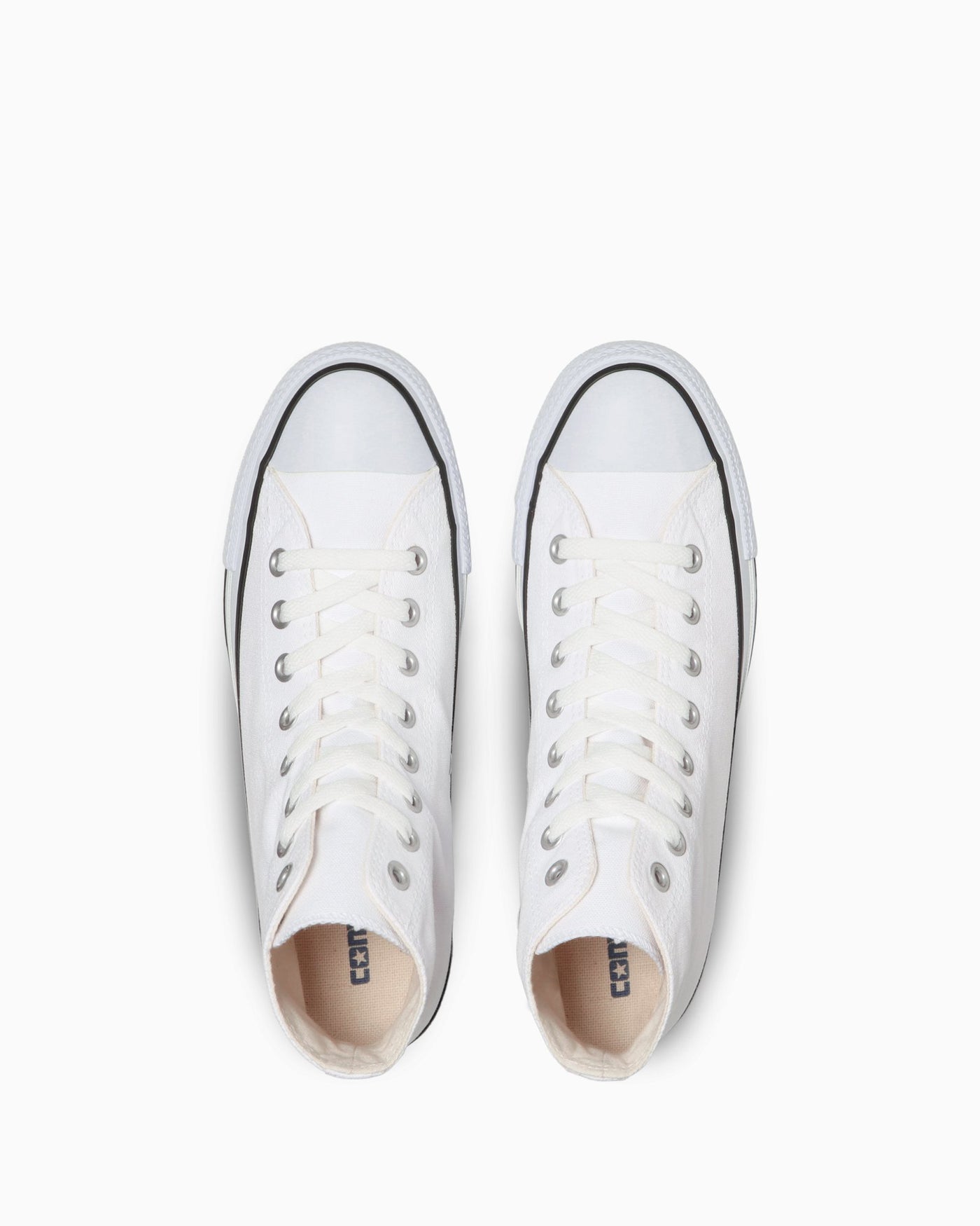 Shop Converse 帆布 All Star 高帮白/黑配色球鞋 32664380