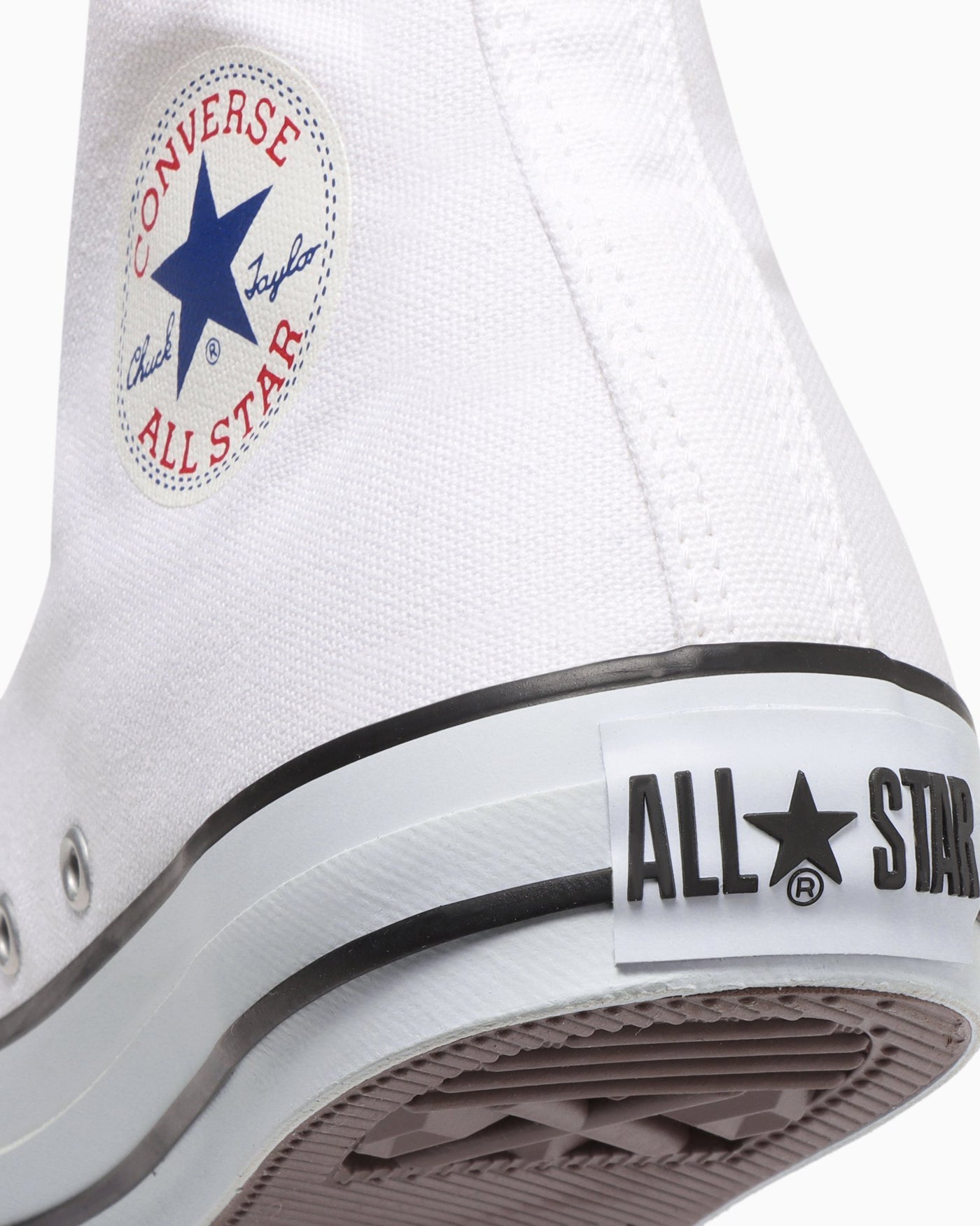 Cheap Converse 帆布 All Star 高帮白/黑配色球鞋 32664380