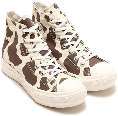 (女款) Converse 帆布 All Star Light Plts Cowspot 高筒 '米白色' 31308150 Lookbook (女款) Converse 帆布 All Star Light Plts Cowspot 高筒 '米白色' 31308150