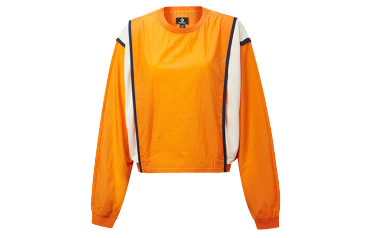 Converse Capsule Colorblock Pullover Vintage Sweatshirt Unisex Orange 10020992-800