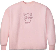 Converse Cartoon Embroidered Graphic Crewneck Sweatshirt Pink () 10023902-A01 Converse Cartoon Embroidered Graphic Crewneck Sweatshirt Pink () 10023902-A01