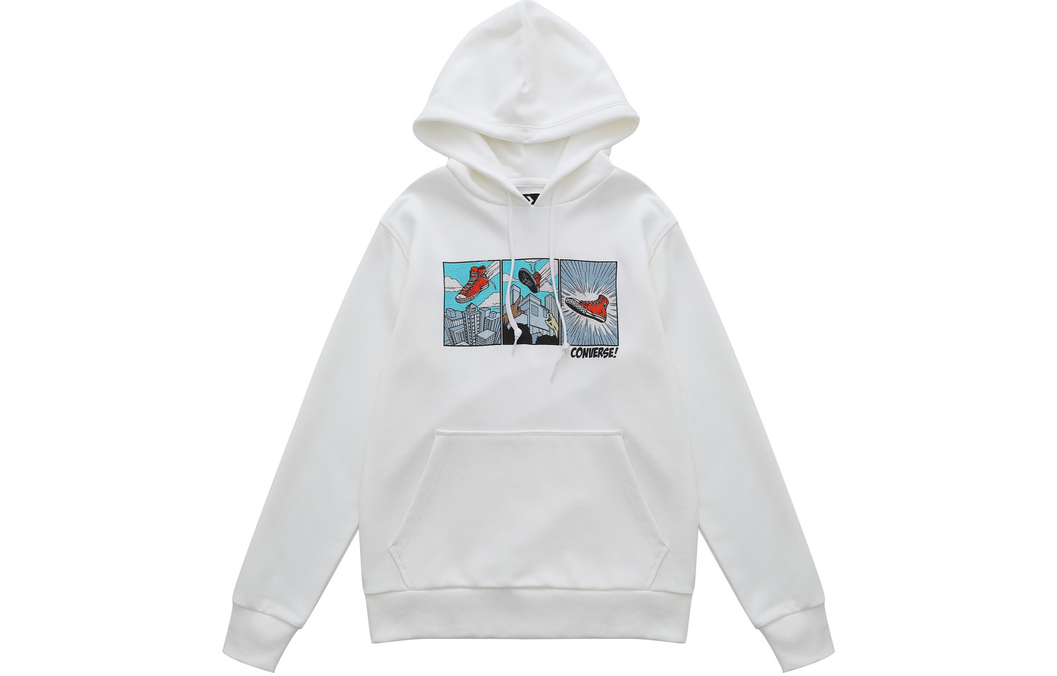 Converse Cartoon Print Hoodie Unisex White 10023948-A01