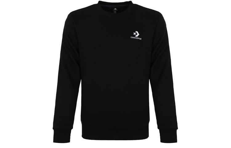 Converse Casual Crewneck Pullover Sweatshirt Black () 10008816-A01