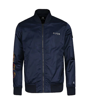 Converse Casual Printed Baseball Jacket Dark Navy Blue 10007769-A02