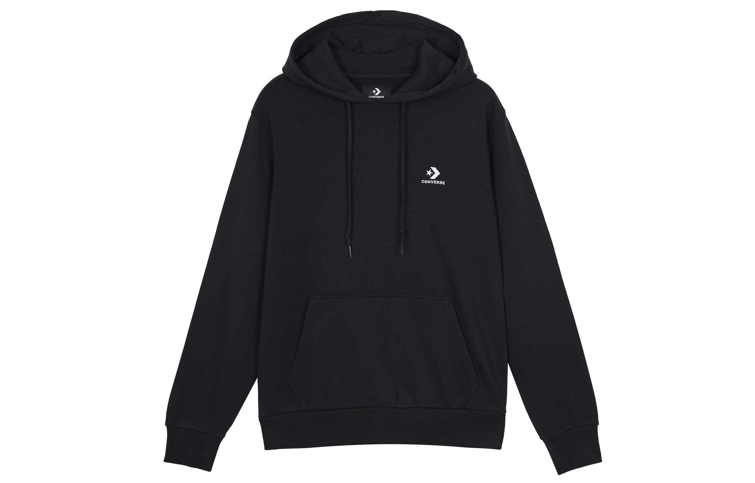 Converse Casual Pullover Hoodie Black Knit Sweater 10020343-A01