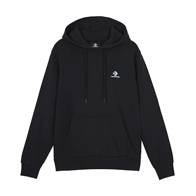 Converse Casual Pullover Hoodie Black Knit Sweater 10020343-A01