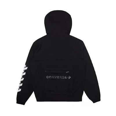 Converse Casual Sports Hoodie Jacket Black 10017080-A03