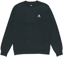 Converse Casual Sports Logo Crewneck Sweatshirt - Black 10020345-A01 Converse Casual Sports Logo Crewneck Sweatshirt - Black 10020345-A01
