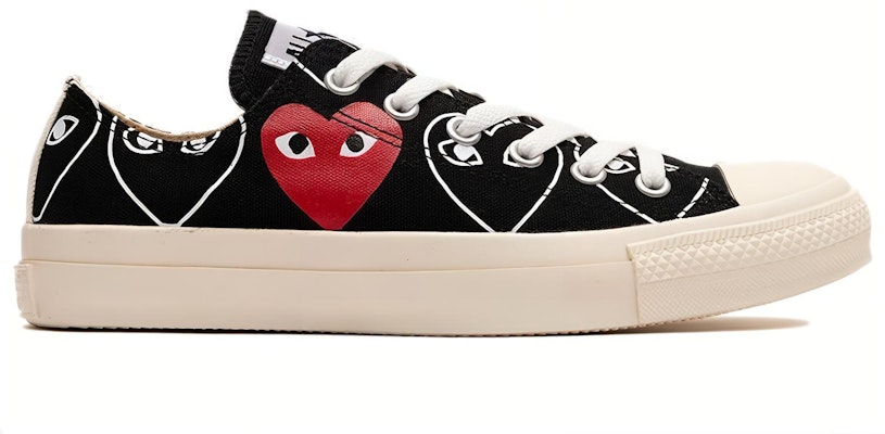 꼼데가르송 x 척테일러 멀티하트 블랙//레드 '화이트' 168983C Order 꼼데가르송 x 척테일러 멀티하트 블랙//레드 '화이트' 168983C