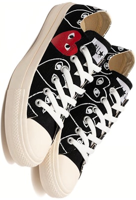 꼼데가르송 x 척테일러 멀티하트 블랙//레드 '화이트' 168983C Purchase 꼼데가르송 x 척테일러 멀티하트 블랙//레드 '화이트' 168983C