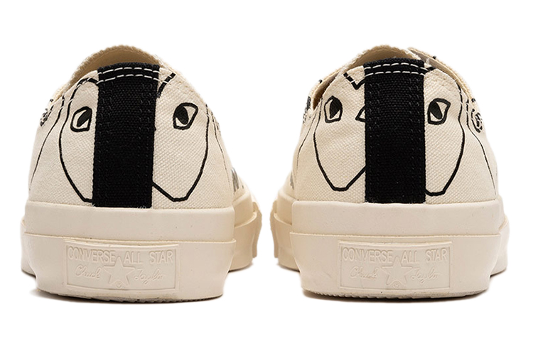 Converse CDG Chuck Taylor All StarMulti-Heart 'Creamwhite Red' 圖 4