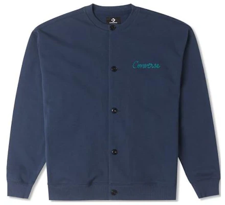 Converse 鍊式刺繡logo長袖外套 深藍色 10024582-A02 Buy Converse 鍊式刺繡logo長袖外套 深藍色 10024582-A02