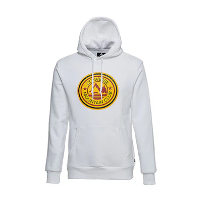 Converse Chest Logo Knit Hoodie Couple's Edition - White 10018994-A03