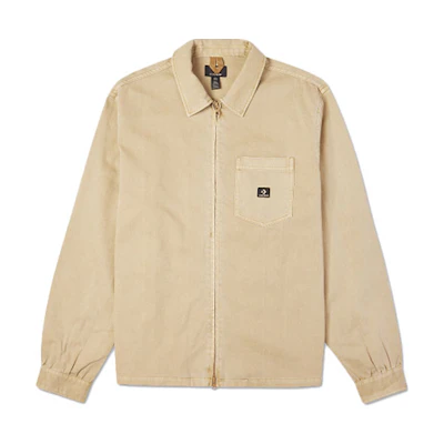 Converse Chest Pocket Washed Shirt Jacket Khaki (Unisex) 10022303-A01
