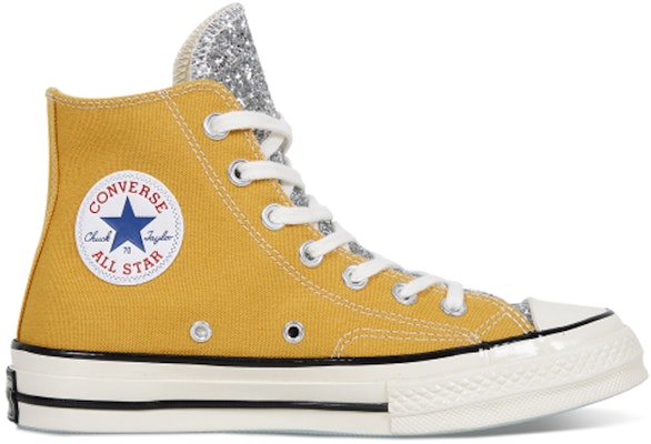Converse Chiara Ferragni x Chuck 70 High 'Glitter Grey Yellow' 563830C701 Order Converse Chiara Ferragni x Chuck 70 High 'Glitter Grey Yellow' 563830C701