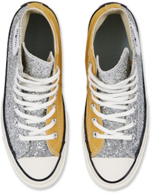 Converse Chiara Ferragni x Chuck 70 High 'Glitter Grey Yellow' 563830C701 Shop Converse Chiara Ferragni x Chuck 70 High 'Glitter Grey Yellow' 563830C701