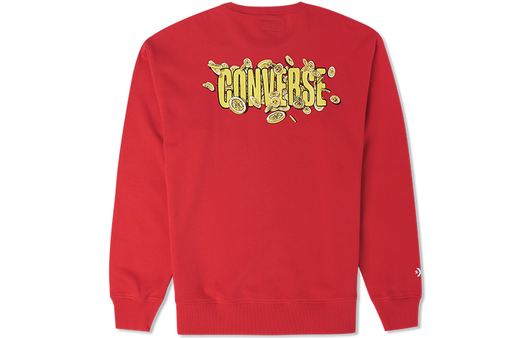 Converse Chinese New Year Edition Red Letter Logo Print Crewneck Sweatshirt Men 10025505-A02