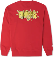 Converse Chinese New Year Edition Red Letter Logo Print Crewneck Sweatshirt Men 10025505-A02 Converse Chinese New Year Edition Red Letter Logo Print Crewneck Sweatshirt Men 10025505-A02