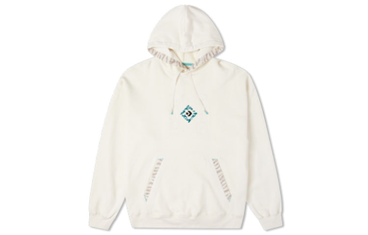 Converse Chinese New Year Tiger Logo Embroidered Hoodie White Unisex 10024151-A01