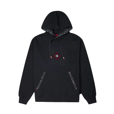 Converse Chinese New Year Tiger Logo Embroidered Hoodie Unisex Black 10024151-A02