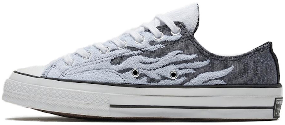 匡威复古火焰Chuck 1970s低帮 '黑灰' 166713C Buy 匡威复古火焰Chuck 1970s低帮 '黑灰' 166713C