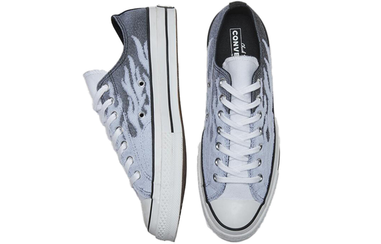 Lookbook 匡威复古火焰Chuck 1970s低帮 '黑灰' 166713C