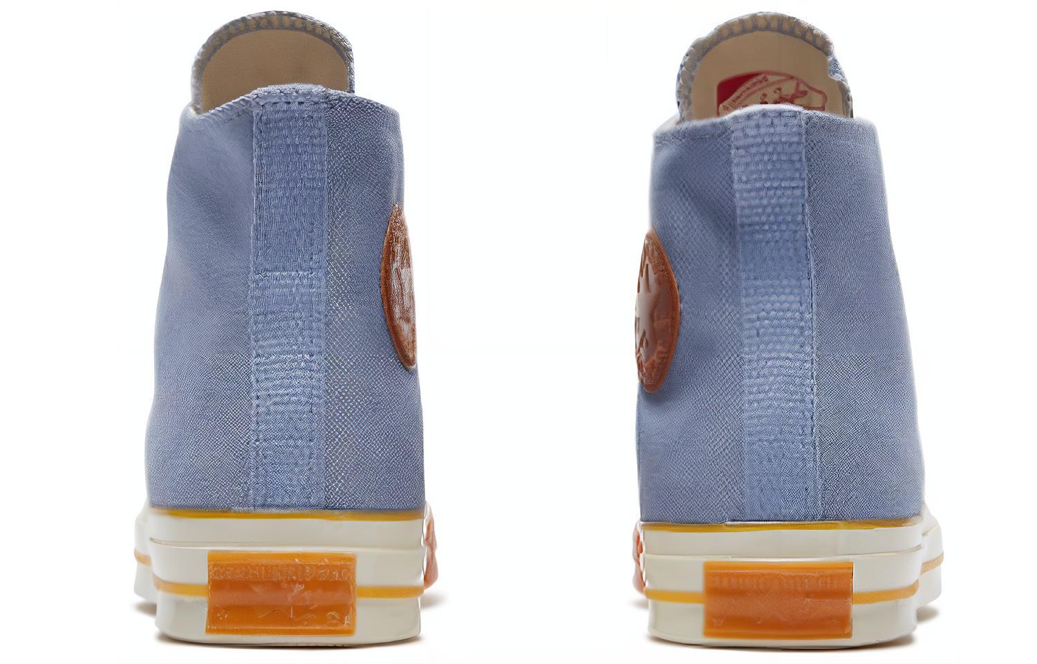 Shop Converse 1970s Pop Toe 防滑輕便耐磨 高筒 帆布鞋 男女同款 藍色