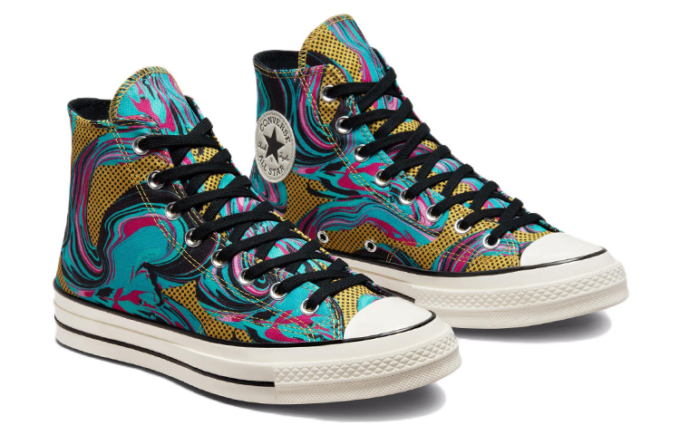 Lookbook Converse Chuck 70 '90s High 'Marbled' Kasut Tinggi Bergaya Retro. A00421C