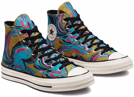 Converse Chuck 70 '90s High 'Marbled' Kasut Tinggi Bergaya Retro. A00421C Lookbook Converse Chuck 70 '90s High 'Marbled' Kasut Tinggi Bergaya Retro. A00421C