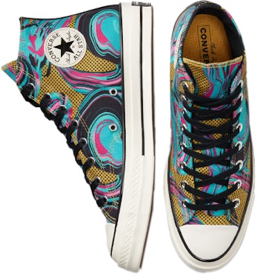 Converse Chuck 70 '90s High 'Marbled' Kasut Tinggi Bergaya Retro. A00421C Shop Converse Chuck 70 '90s High 'Marbled' Kasut Tinggi Bergaya Retro. A00421C