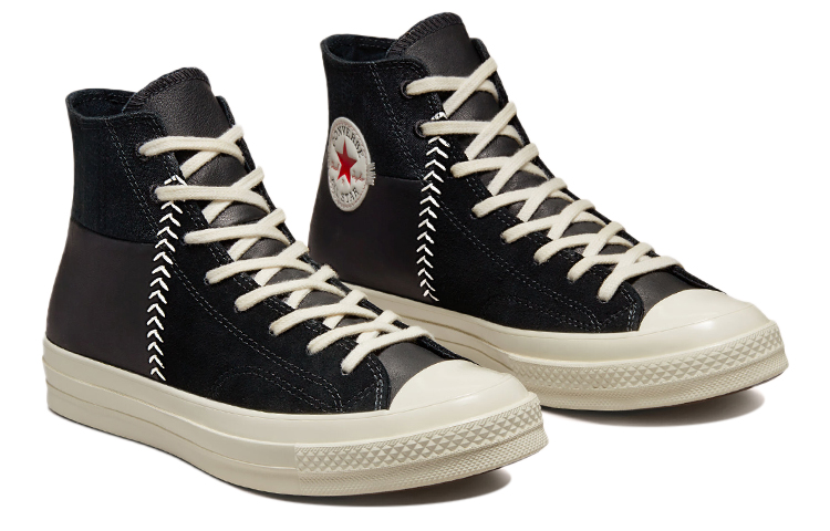 Lookbook 匡威 Chuck 70 Crafted Leather 高筒 '黑白' 173131C