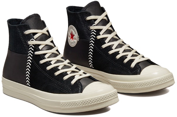 匡威 Chuck 70 Crafted Leather 高筒 '黑白' 173131C Lookbook 匡威 Chuck 70 Crafted Leather 高筒 '黑白' 173131C