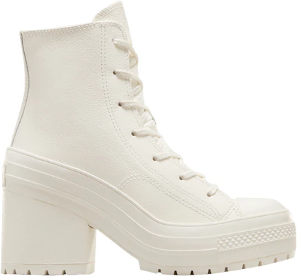 Women Converse Chuck 70 De Luxe Heel Leather High Egret A07127C