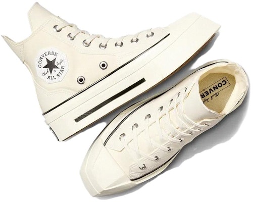 Converse Chuck 70 De Luxe Squared High 'Egret' A06436C Lookbook Converse Chuck 70 De Luxe Squared High 'Egret' A06436C
