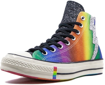 Converse Chuck 70 Hi 'Pride Shimmering Black Rainbow' Pelangi Berkilau 165713C Order Converse Chuck 70 Hi 'Pride Shimmering Black Rainbow' Pelangi Berkilau 165713C