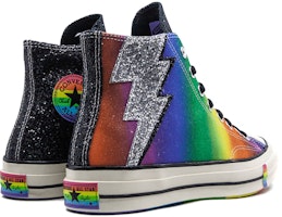 Converse Chuck 70 Hi 'Pride Shimmering Black Rainbow' Pelangi Berkilau 165713C Shop Converse Chuck 70 Hi 'Pride Shimmering Black Rainbow' Pelangi Berkilau 165713C