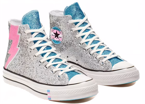 Converse Chuck 70 Hi ''Argent Étincelant Pride'' 165723C Shop Converse Chuck 70 Hi ''Argent Étincelant Pride'' 165723C