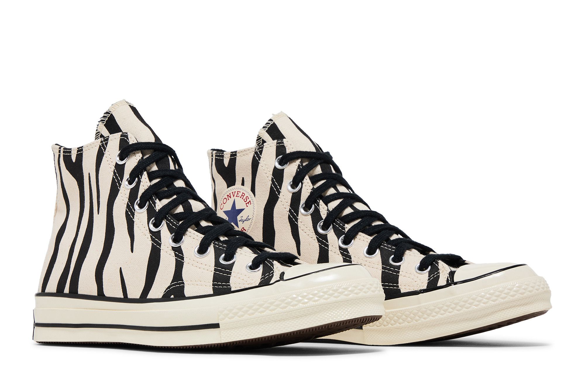 Cheap 匡威Chuck 70 Hi“斑马”高帮帆布鞋 163408C