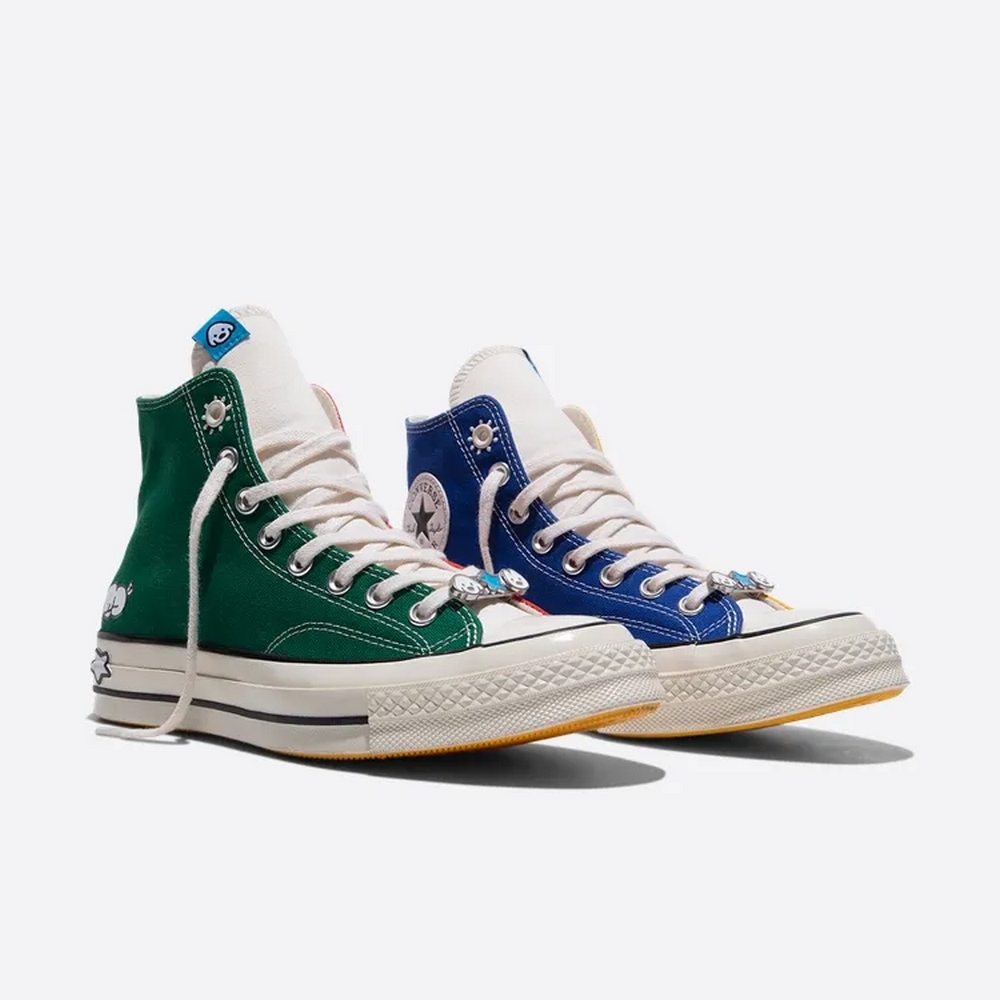 Converse Chuck 70 Hi Egret/Yellow/Green Casual Shoes A21361C