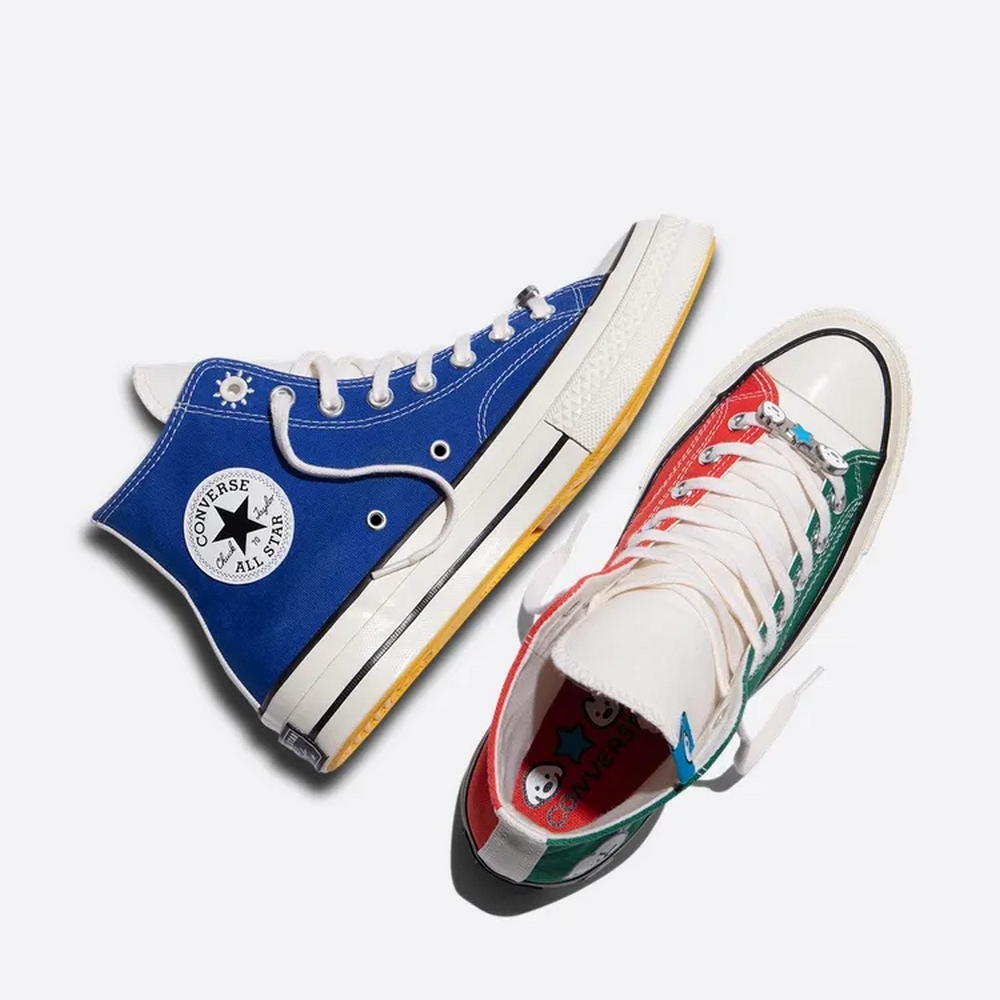 Shop Converse Chuck 70 高筒休閒鞋 Egret/黃/綠配色 A21361C