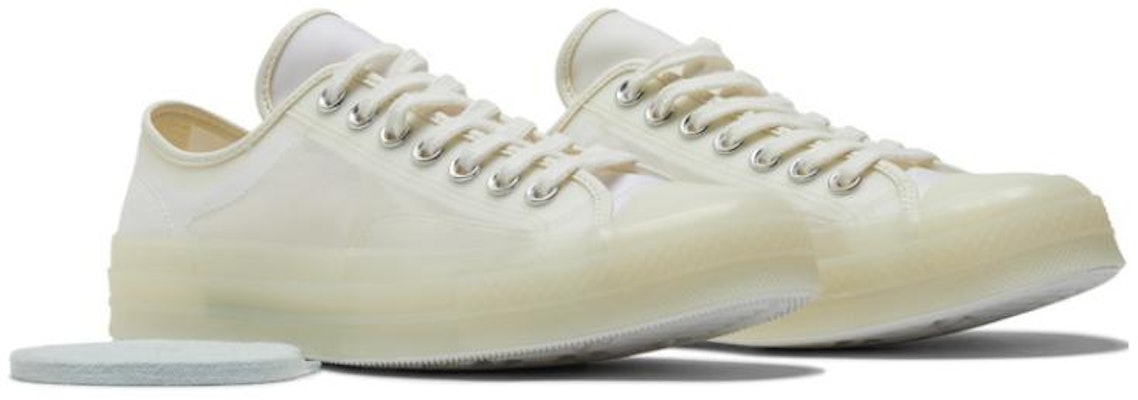 컨버스 척 70 하이 반투명 캔버스 스니커즈 '에그렛' A06223C Shop 컨버스 척 70 하이 반투명 캔버스 스니커즈 '에그렛' A06223C