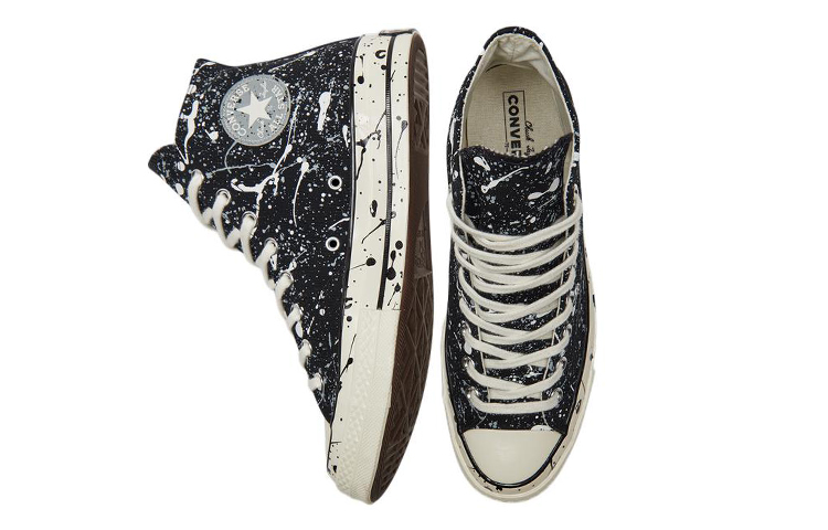 Shop Converse Chuck 70 High 'Salpicaduras de Pintura Archivo - Negro' A01171C