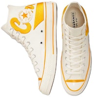 Converse 1970s chuck 70 經典潮流 耐磨防滑 高筒 帆布鞋 男女同款 白橙 Shop Converse 1970s chuck 70 經典潮流 耐磨防滑 高筒 帆布鞋 男女同款 白橙