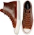 Converse Chuck 70 Tinggi 'Kulit Berwarna - Coklat Cengkih' 170094C
