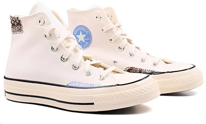 Converse Chuck 70 High 'Crafted Ollie Patch - Egret' A04500C Shop Converse Chuck 70 High 'Crafted Ollie Patch - Egret' A04500C