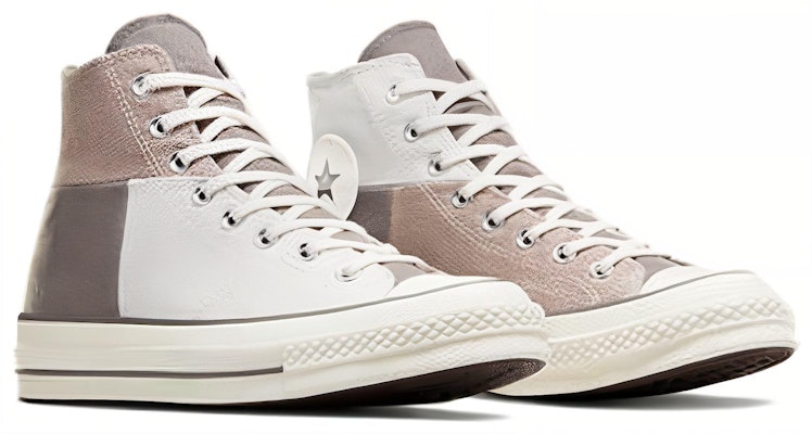 Converse Chuck 70 High 'Crafted Patchwork - Kelabu Wonder Stone' A04507C Lookbook Converse Chuck 70 High 'Crafted Patchwork - Kelabu Wonder Stone' A04507C