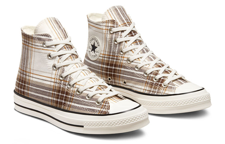 Shop Converse Chuck 70 Tinggi 'Desert Tartan - Egret' A03914C