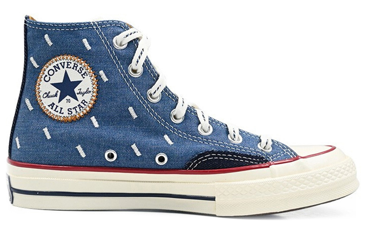 Lookbook Converse Chuck 70 High 'Indigo Boro' Lelaki Wanita Sneakers 171064C