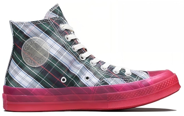 チャック70 ハイ レッドプレイド (半透明ソール) 163324C Order チャック70 ハイ レッドプレイド (半透明ソール) 163324C