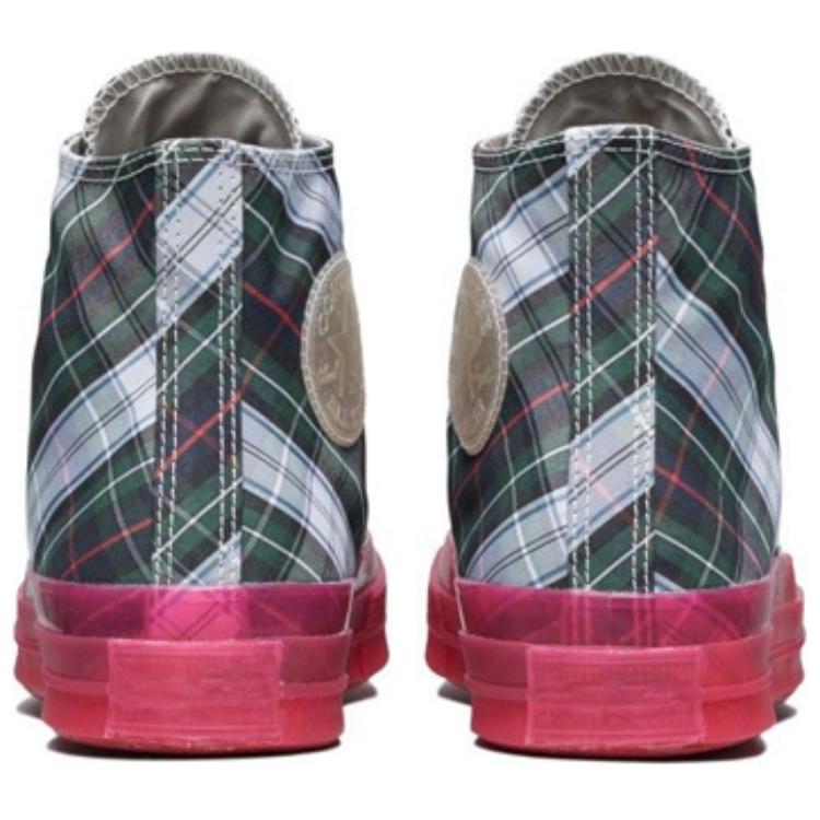 Purchase チャック70 ハイ レッドプレイド (半透明ソール) 163324C